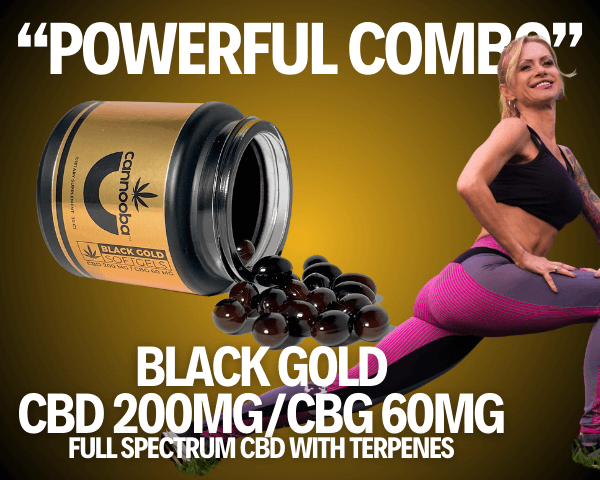 Discover Cannooba's Black Gold Ultra CBD+CBG Softgels for enhanced wellness, featuring high potency full-spectrum hemp extracts.