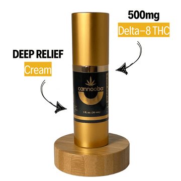 Black Gold Delta-8 (D8) Deep Relief Cream 500mg, 1 oz (Hemp-Derived)